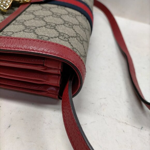 Gucci Queen Margaret Brown PVC Shoulder Bag mon937-101325 - Picture 6 of 16